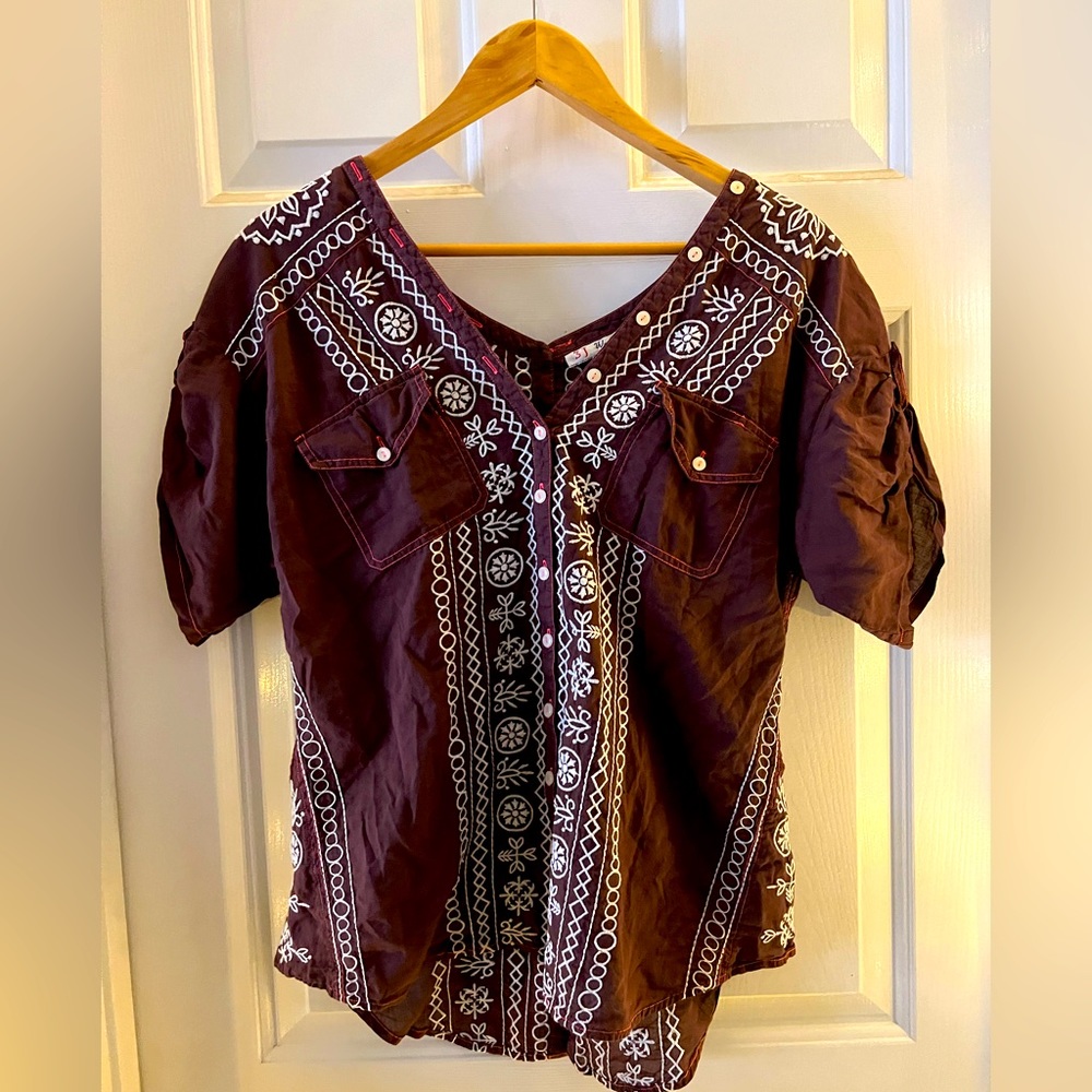 Johnny Was 3J Workshop small blouse